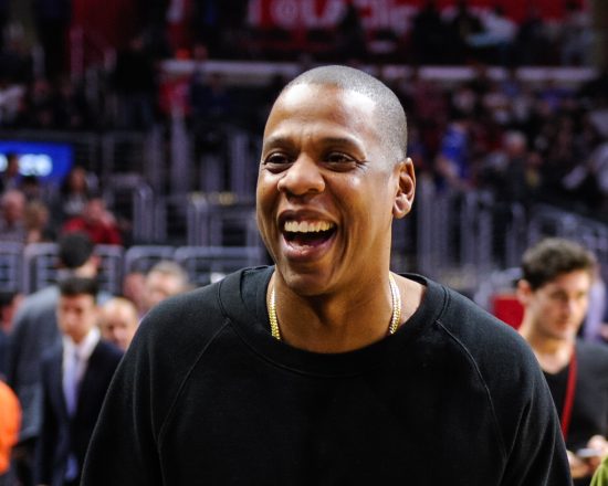LOS ANGELES, CA - JANUARY 13: Jay-Z attend a basketball game between the Miami Heat and the Los Angeles Clippers at Staples Center on January 13, 2016 in Los Angeles, California. (Photo by Noel Vasquez/GC Images)