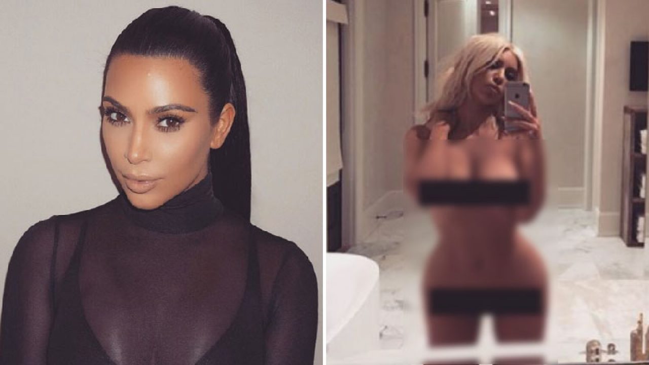 Kim kardashian mirror naked